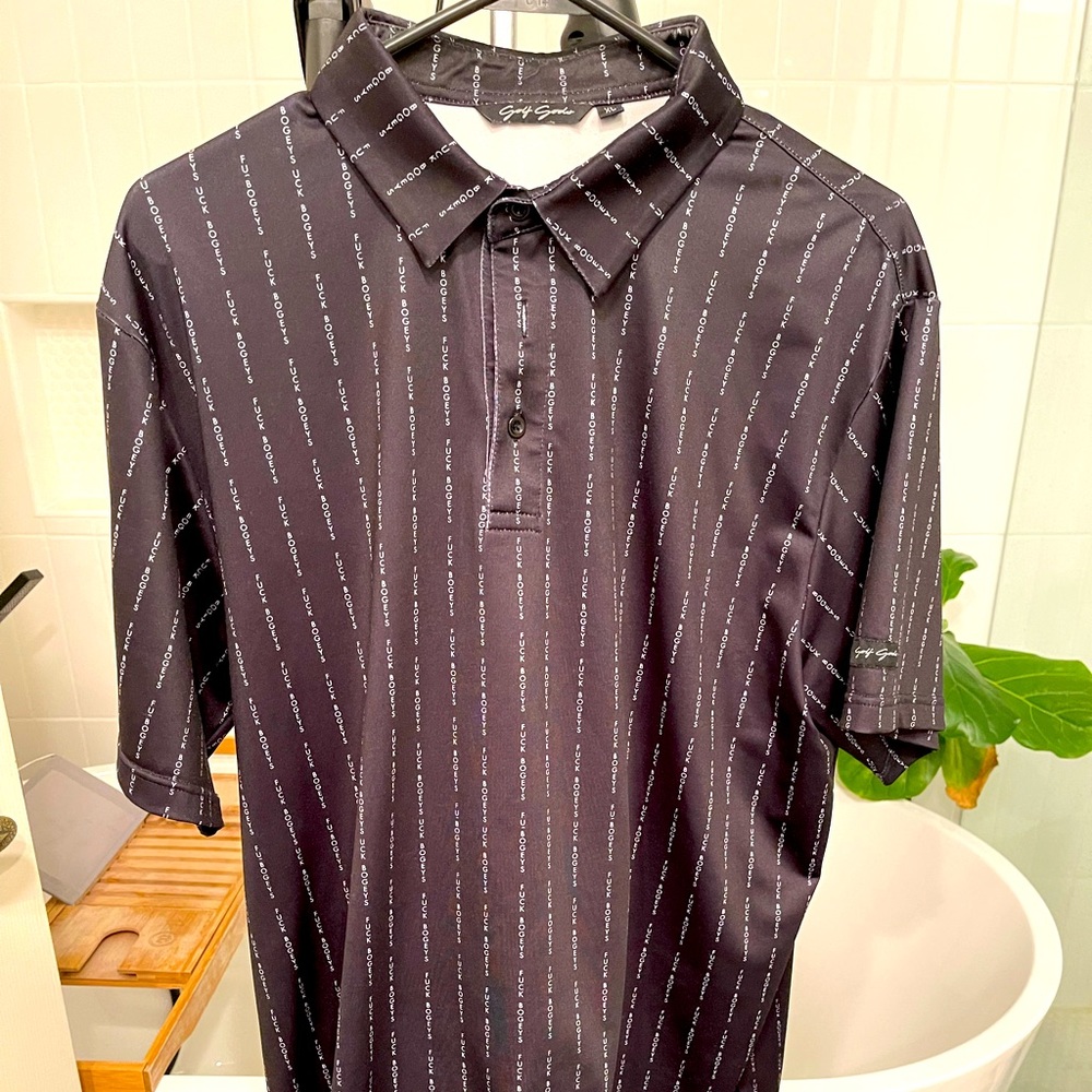 Golf Gods Fuck Bogeys Polo xl